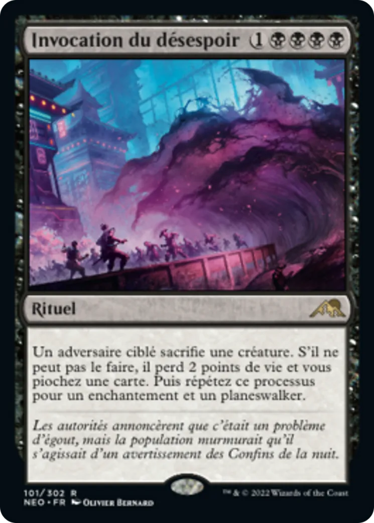 Invocation du désespoir from Kamigawa: Neon Dynasty - Magic: The Gathering