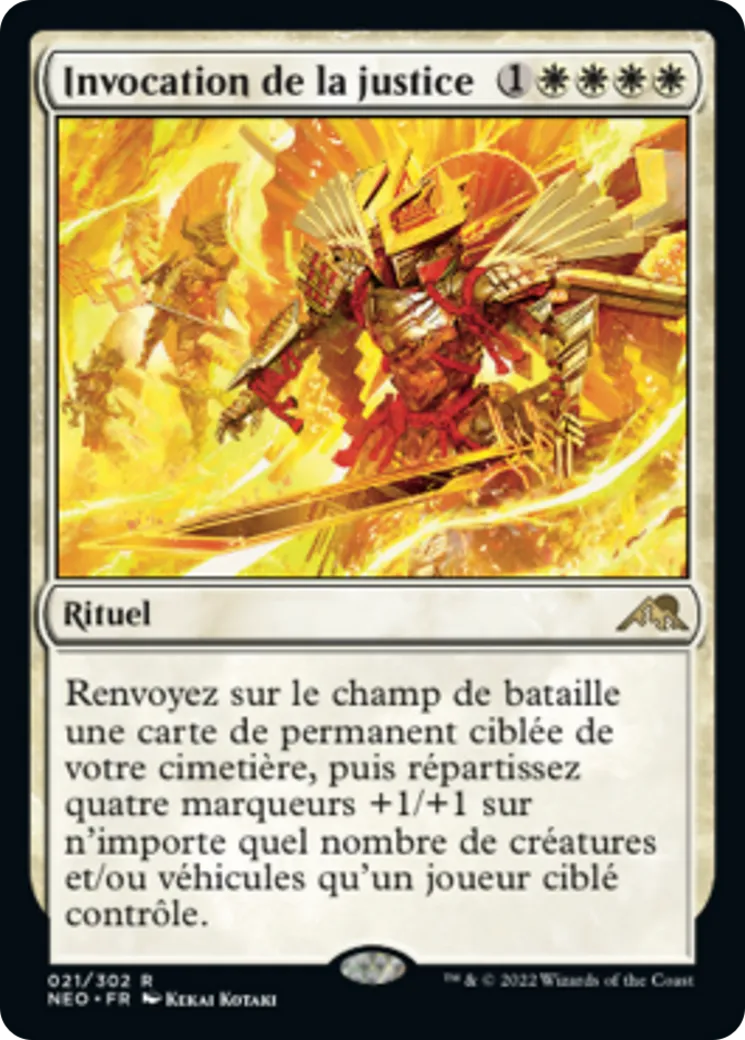 Invocation de la justice — Kamigawa: Neon Dynasty — Magic: The Gathering