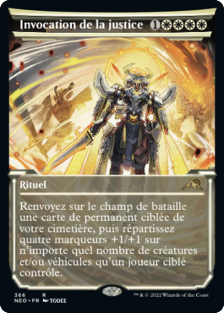 Invocation de la justice — Kamigawa: Neon Dynasty — Magic: The Gathering