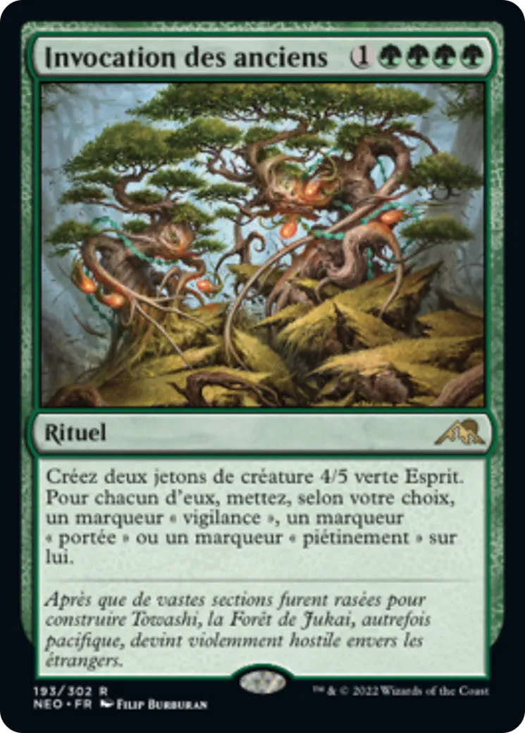 Invocation des anciens — Kamigawa: Neon Dynasty — Magic: The Gathering