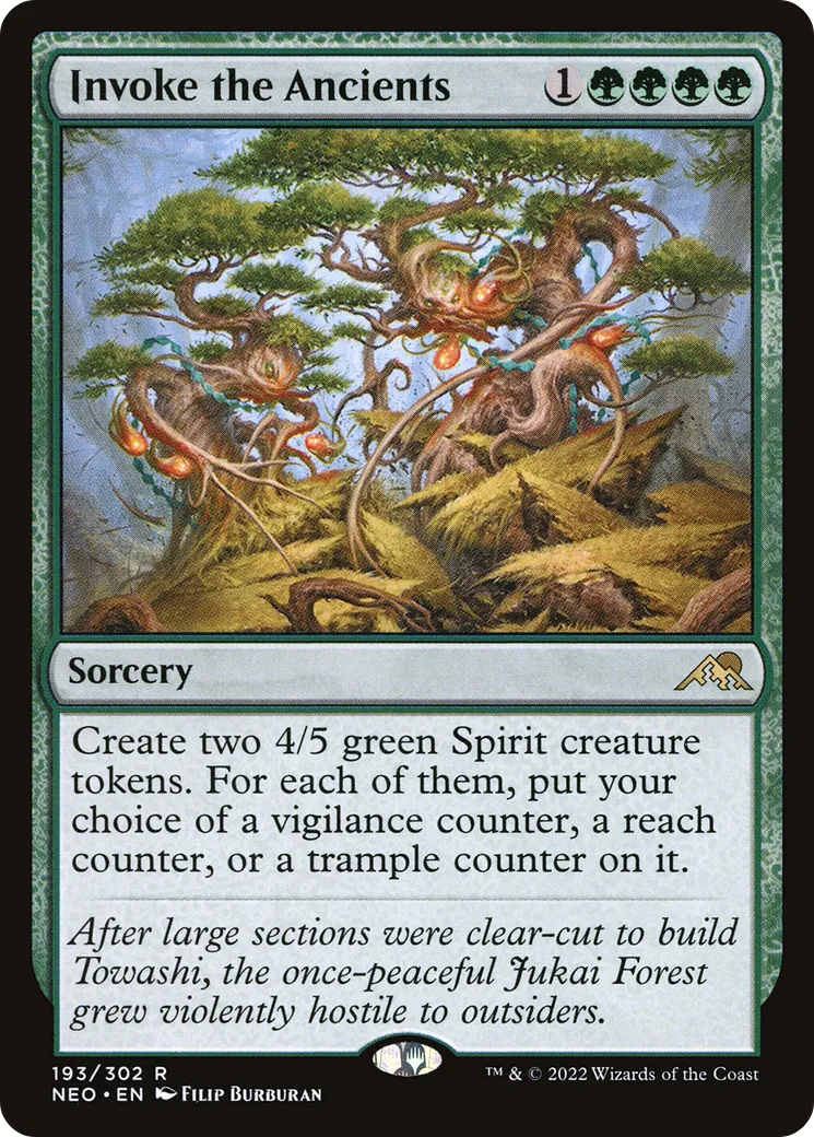 Invocation des anciens — Kamigawa: Neon Dynasty — Magic: The Gathering