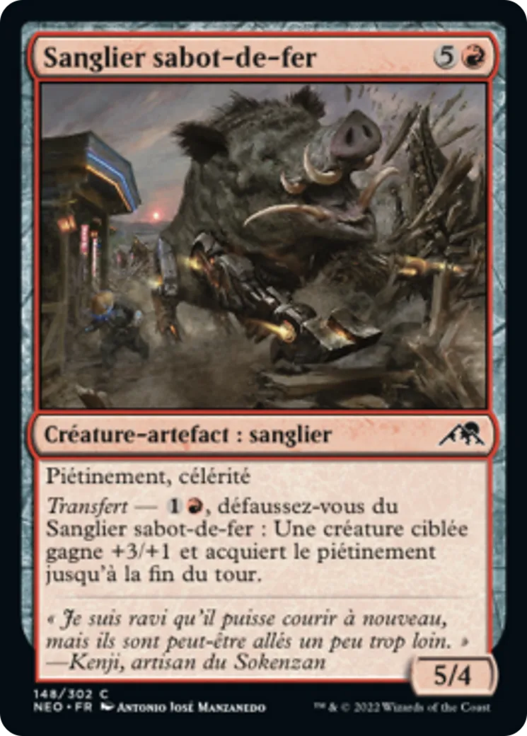 Sanglier sabot-de-fer — Kamigawa: Neon Dynasty — Magic: The Gathering