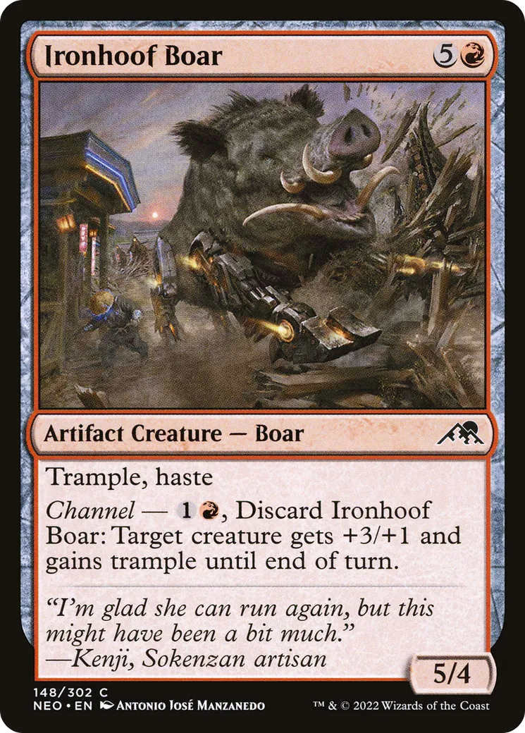 Ironhoof Boar — Kamigawa: Neon Dynasty — Magic: The Gathering