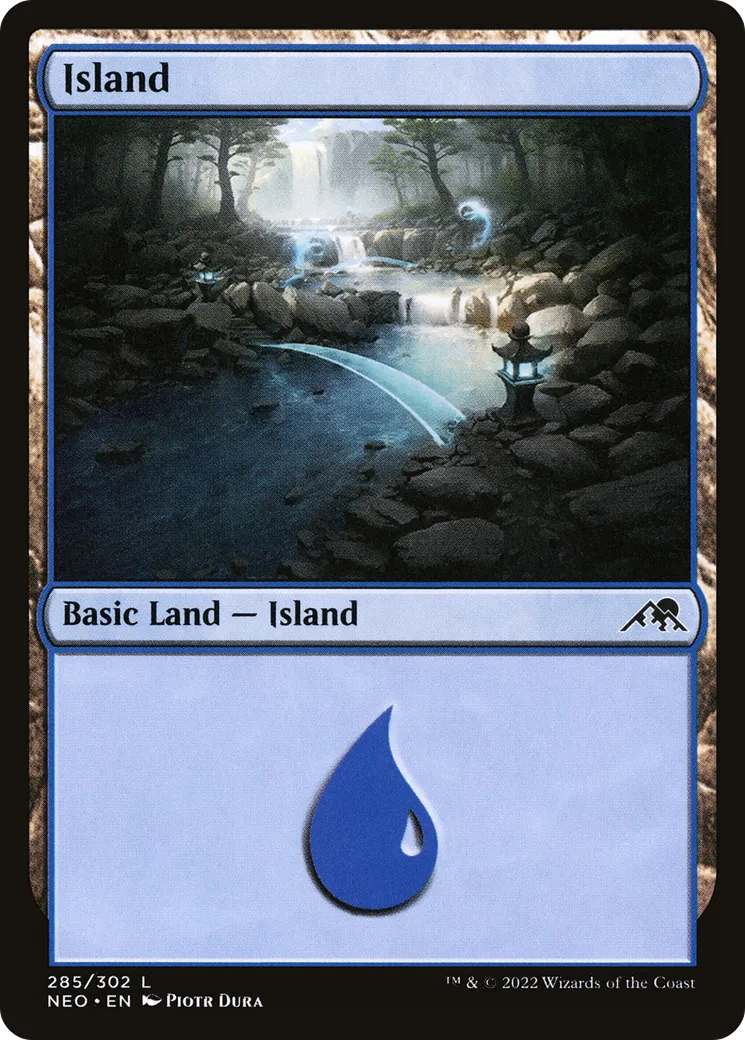 Island — Kamigawa: Neon Dynasty — Magic: The Gathering