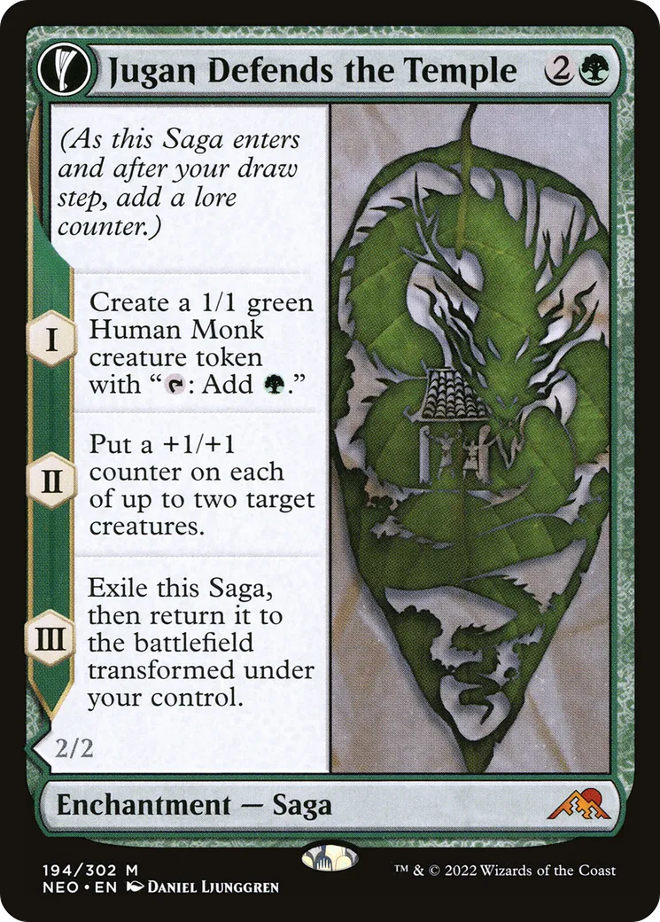 Jugan Defends the Temple // Remnant of the Rising Star — Kamigawa: Neon Dynasty — Magic: The Gathering