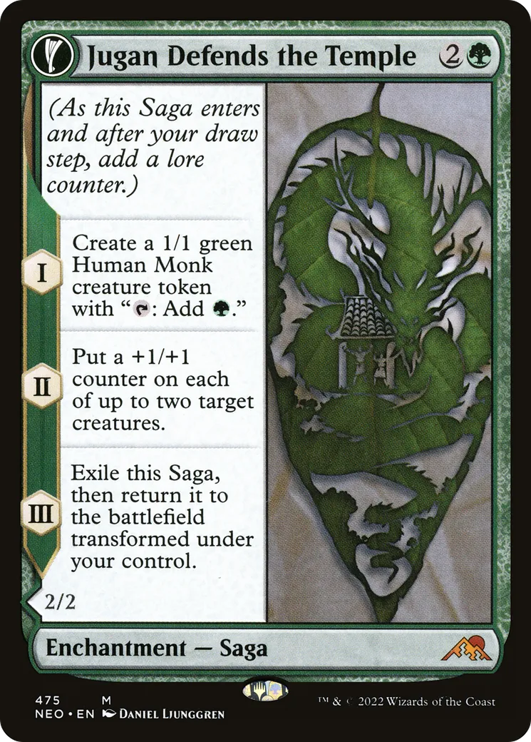 Jugan Defends the Temple // Remnant of the Rising Star — Kamigawa: Neon Dynasty — Magic: The Gathering