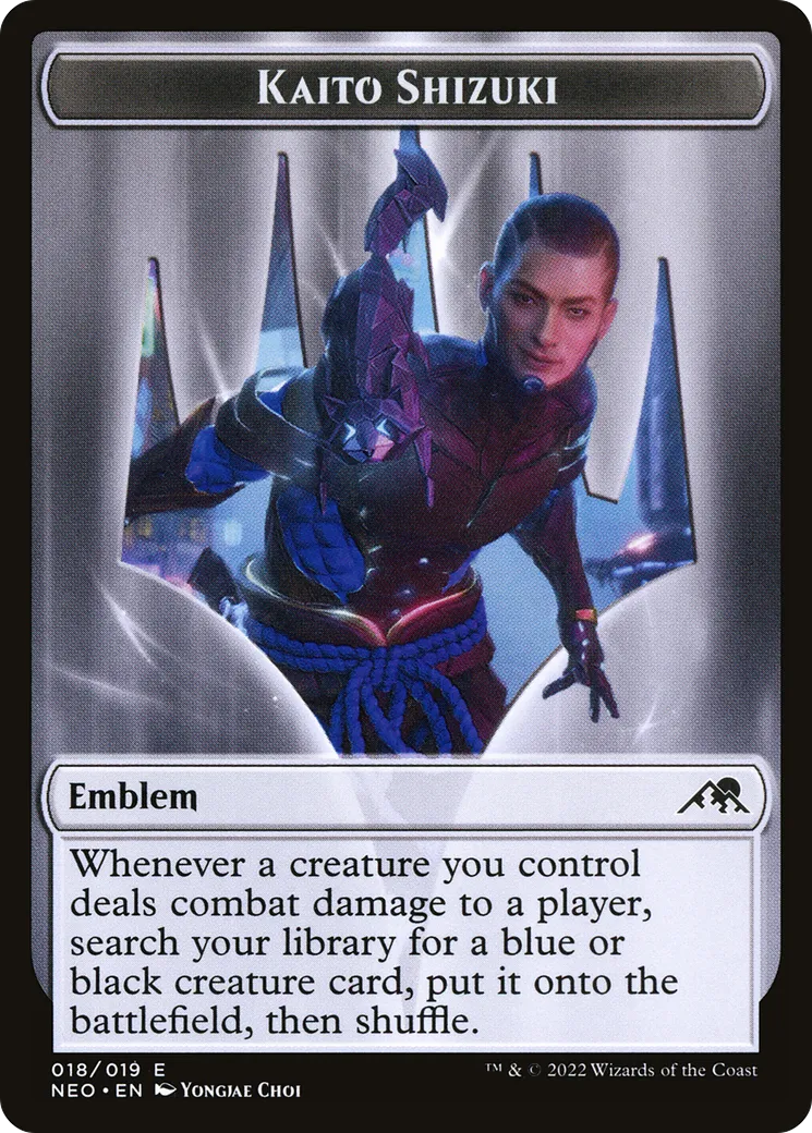 Kaito Shizuki Emblem — Kamigawa: Neon Dynasty — Magic: The Gathering