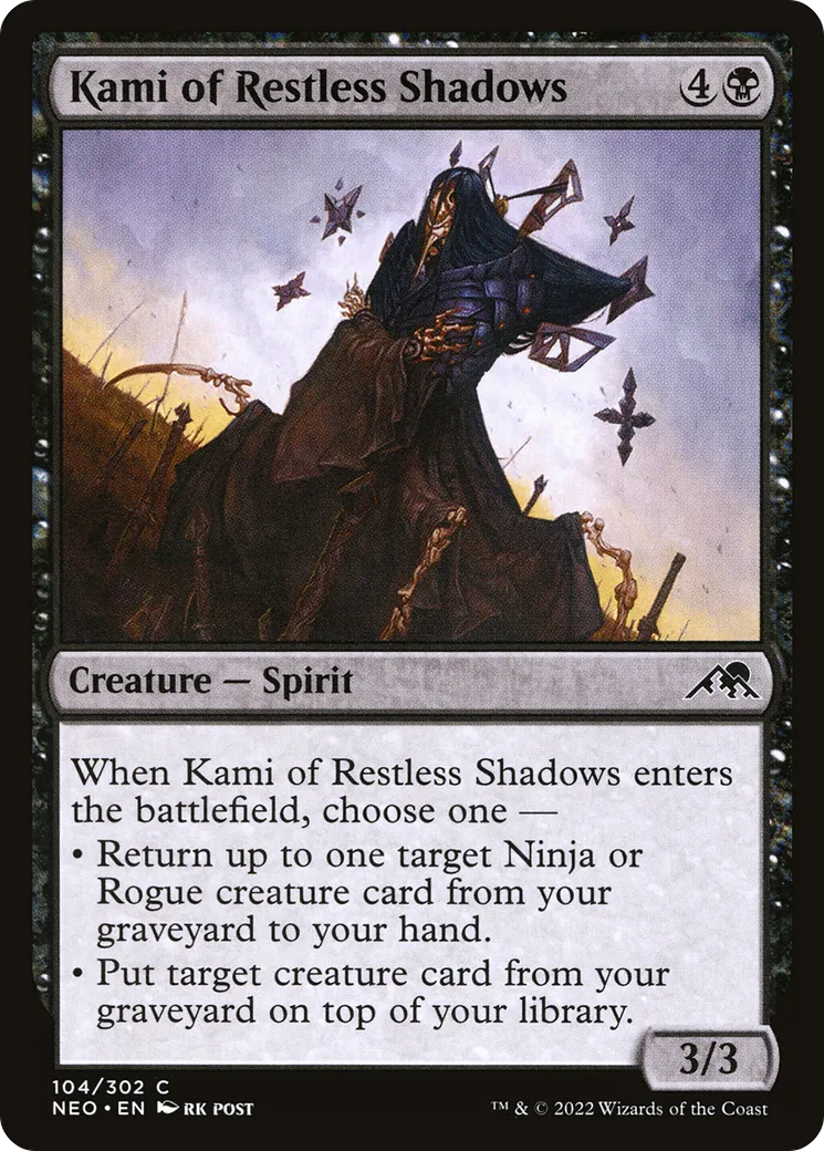 Kami des ombres agitées — Kamigawa: Neon Dynasty — Magic: The Gathering