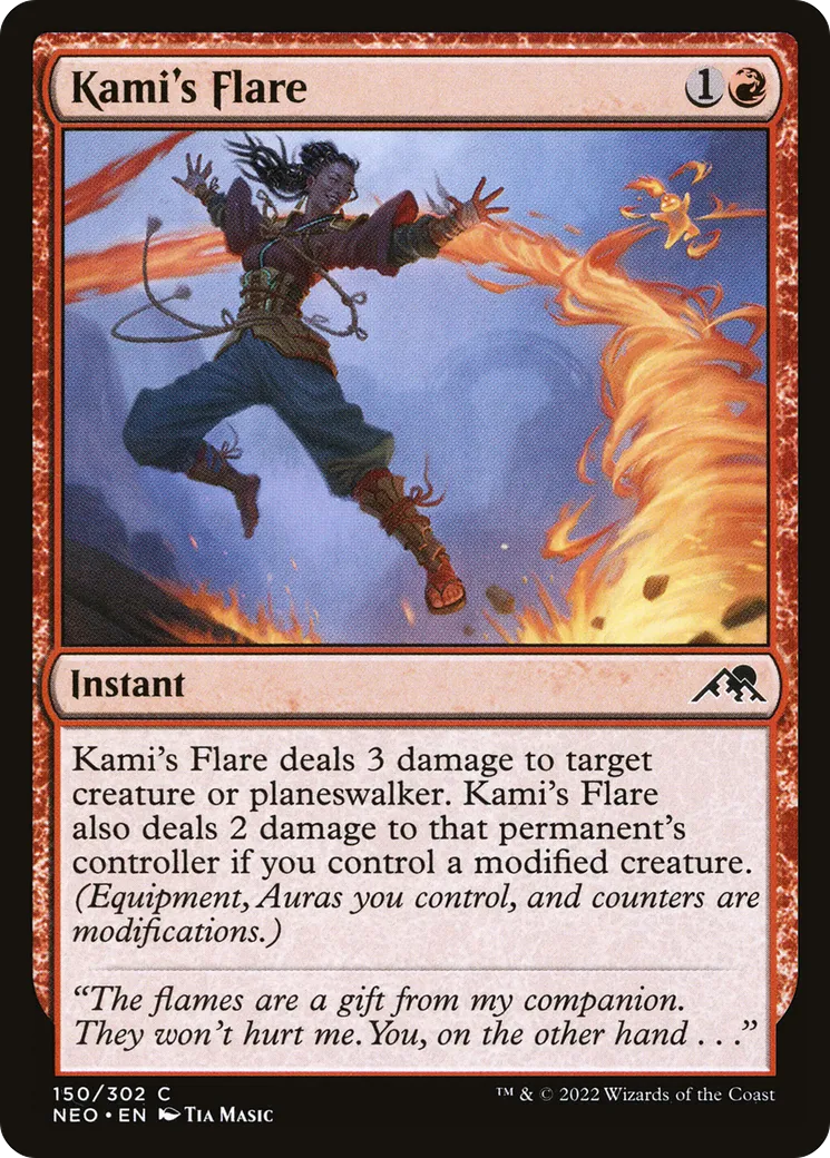 Flamboiement de kami — Kamigawa: Neon Dynasty — Magic: The Gathering
