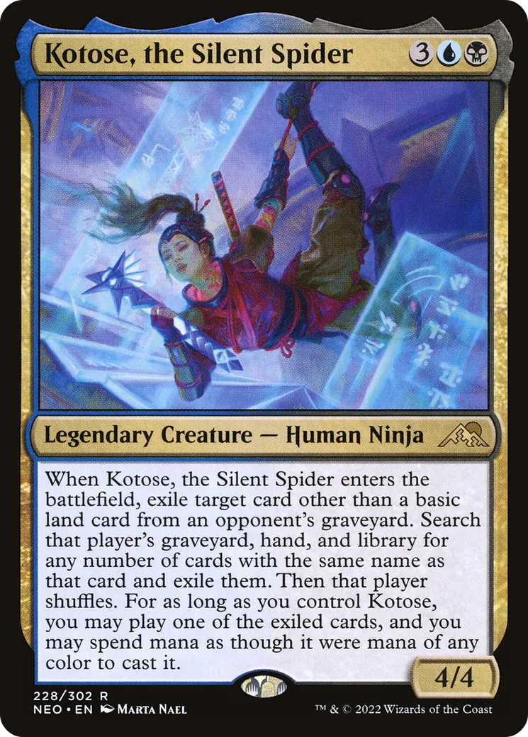 Kotose, the Silent Spider — Kamigawa: Neon Dynasty — Magic: The Gathering