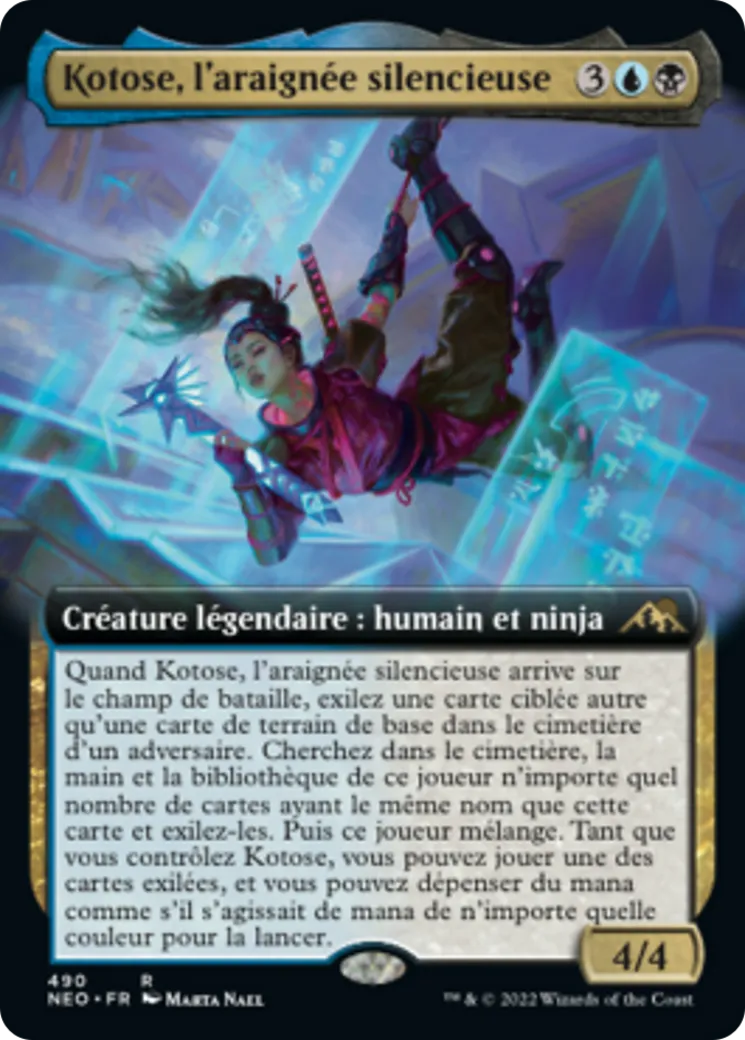 Kotose, l'araignée silencieuse — Kamigawa: Neon Dynasty — Magic: The Gathering