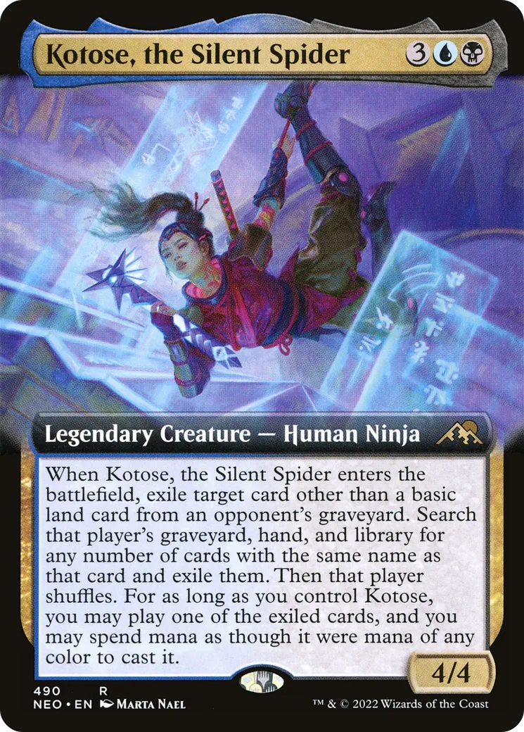 Kotose, l'araignée silencieuse — Kamigawa: Neon Dynasty — Magic: The Gathering