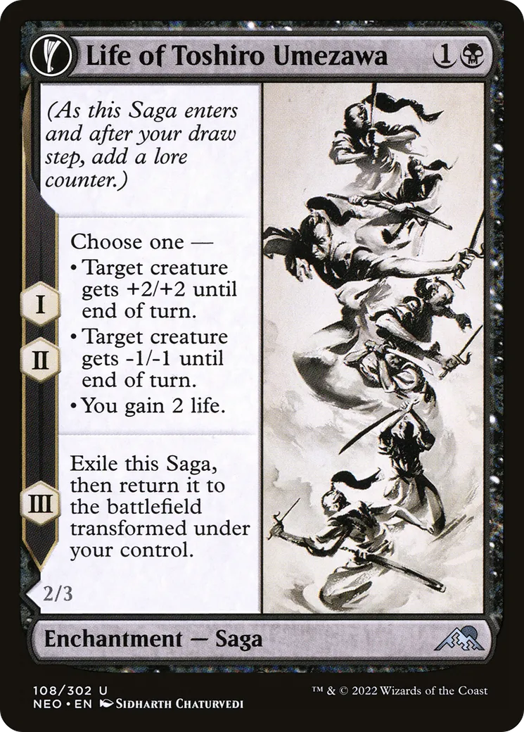 La vie de Toshiro Umezawa // Mémoire de Toshiro — Kamigawa: Neon Dynasty — Magic: The Gathering