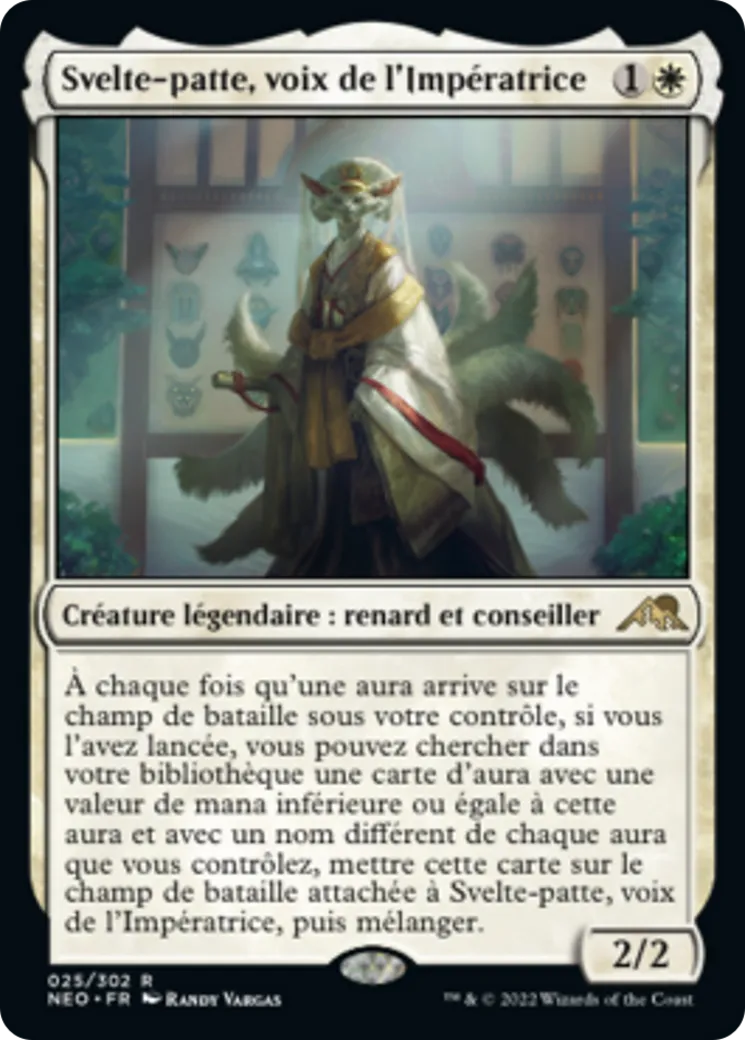 Svelte-patte, voix de l'Impératrice — Kamigawa: Neon Dynasty — Magic: The Gathering