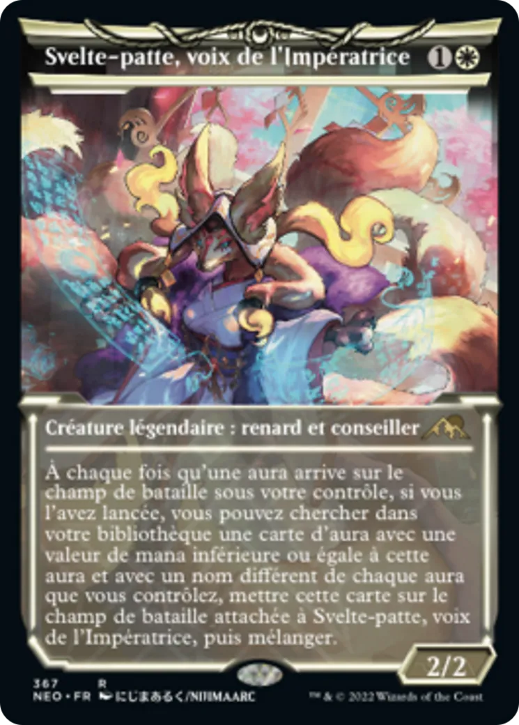 Svelte-patte, voix de l'Impératrice — Kamigawa: Neon Dynasty — Magic: The Gathering