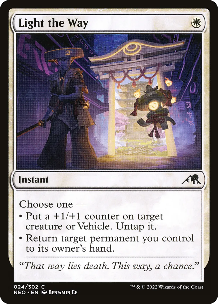 Éclairer la voie — Kamigawa: Neon Dynasty — Magic: The Gathering