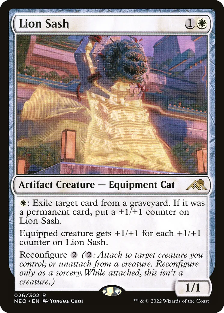 Lion Sash — Kamigawa: Neon Dynasty — Magic: The Gathering