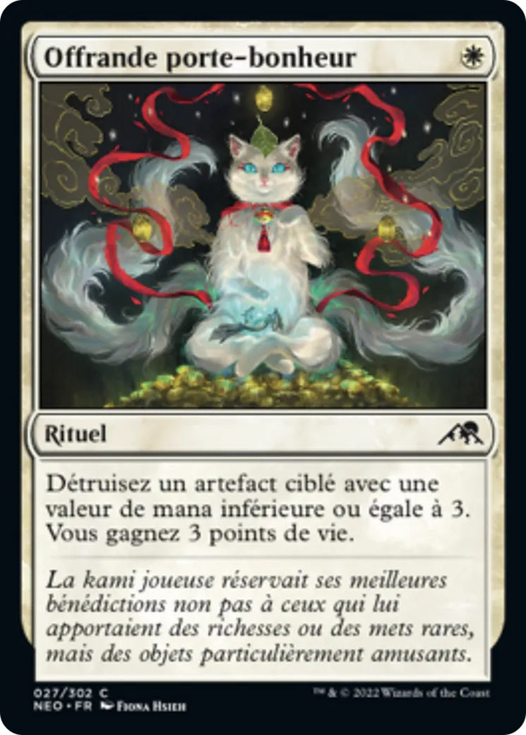 Offrande porte-bonheur — Kamigawa: Neon Dynasty — Magic: The Gathering