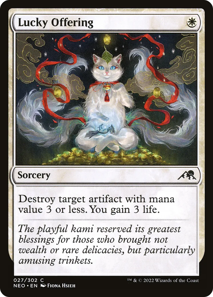 Lucky Offering — Kamigawa: Neon Dynasty — Magic: The Gathering