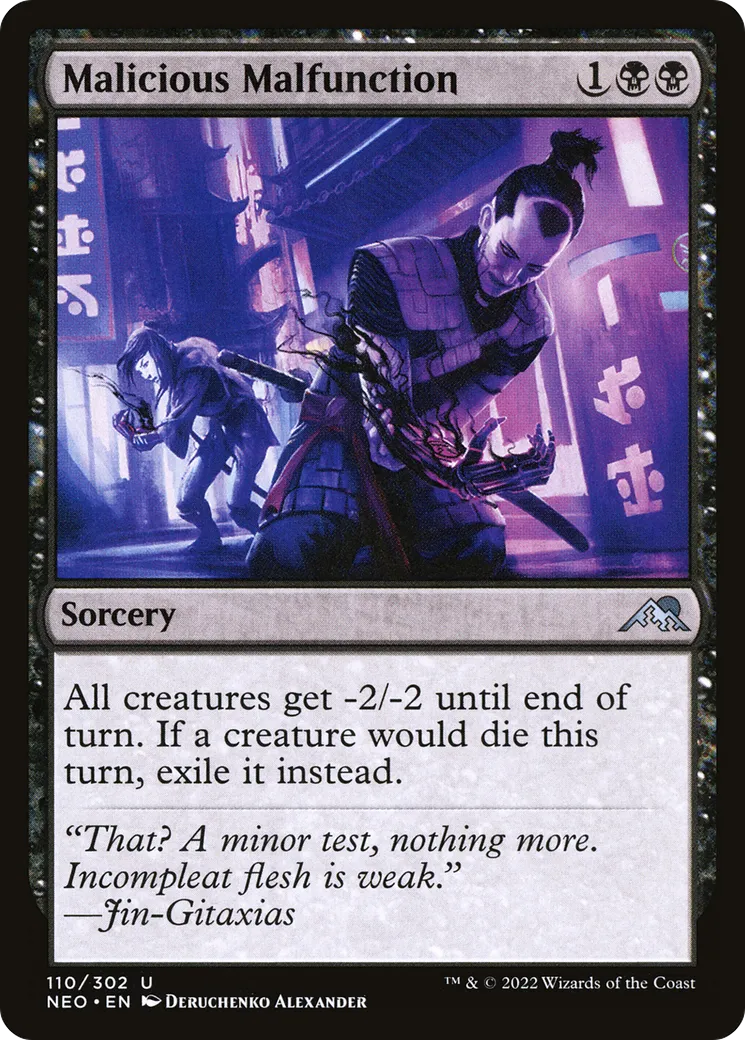 Malicious Malfunction — Kamigawa: Neon Dynasty — Magic: The Gathering