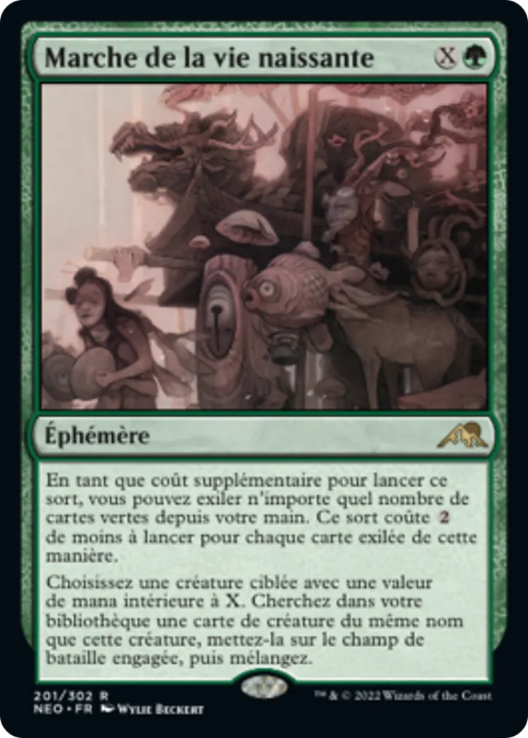 Marche de la vie naissante — Kamigawa: Neon Dynasty — Magic: The Gathering