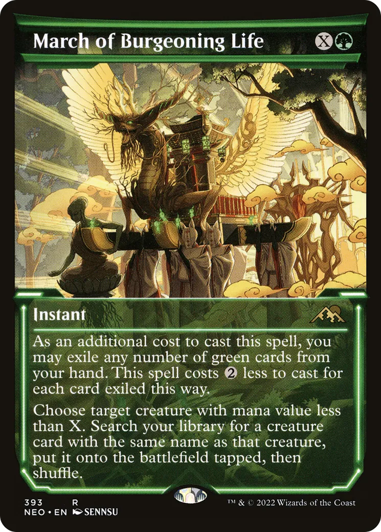 Marche de la vie naissante — Kamigawa: Neon Dynasty — Magic: The Gathering