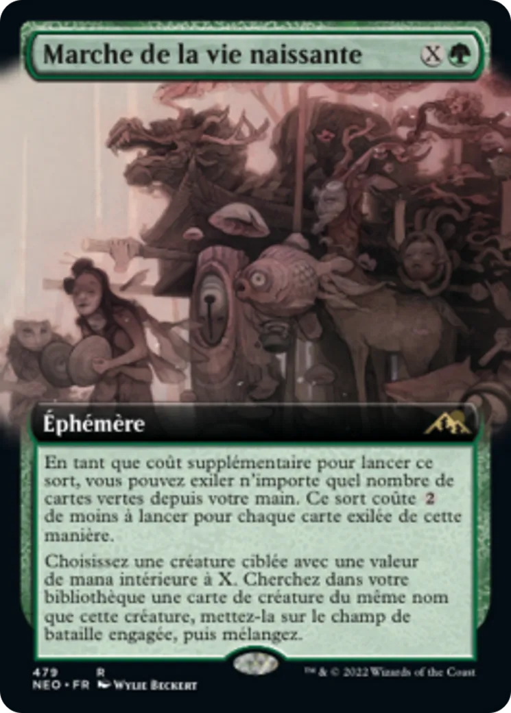Marche de la vie naissante — Kamigawa: Neon Dynasty — Magic: The Gathering