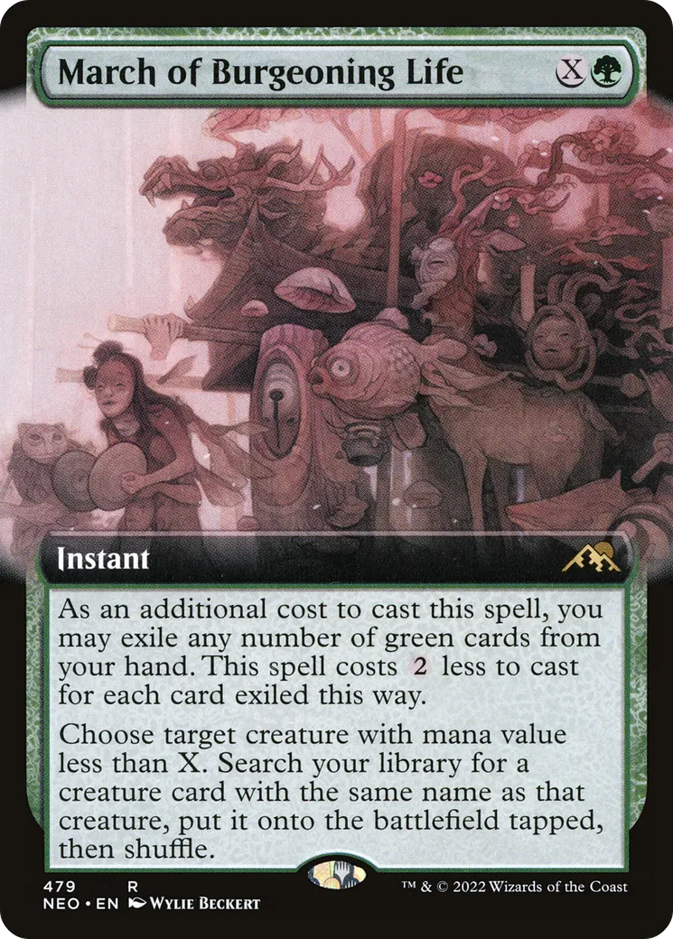 Marche de la vie naissante — Kamigawa: Neon Dynasty — Magic: The Gathering