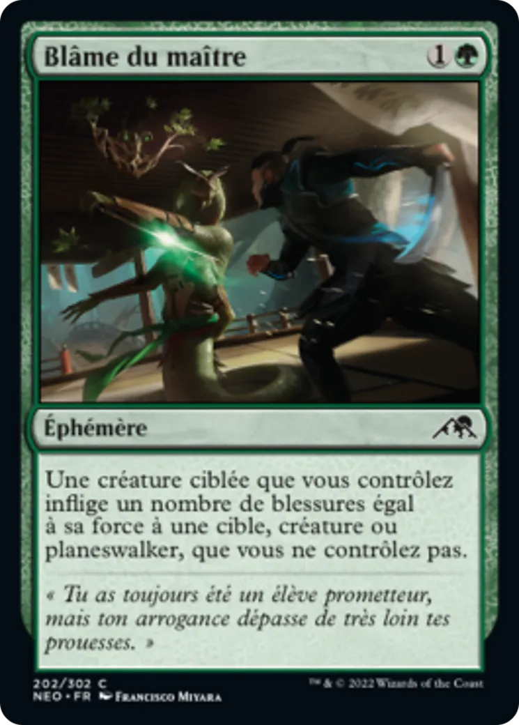 Blâme du maître — Kamigawa: Neon Dynasty — Magic: The Gathering