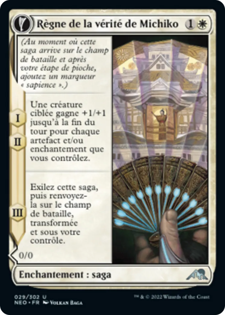 Règne de la vérité de Michiko // Portrait de Michiko — Kamigawa: Neon Dynasty — Magic: The Gathering