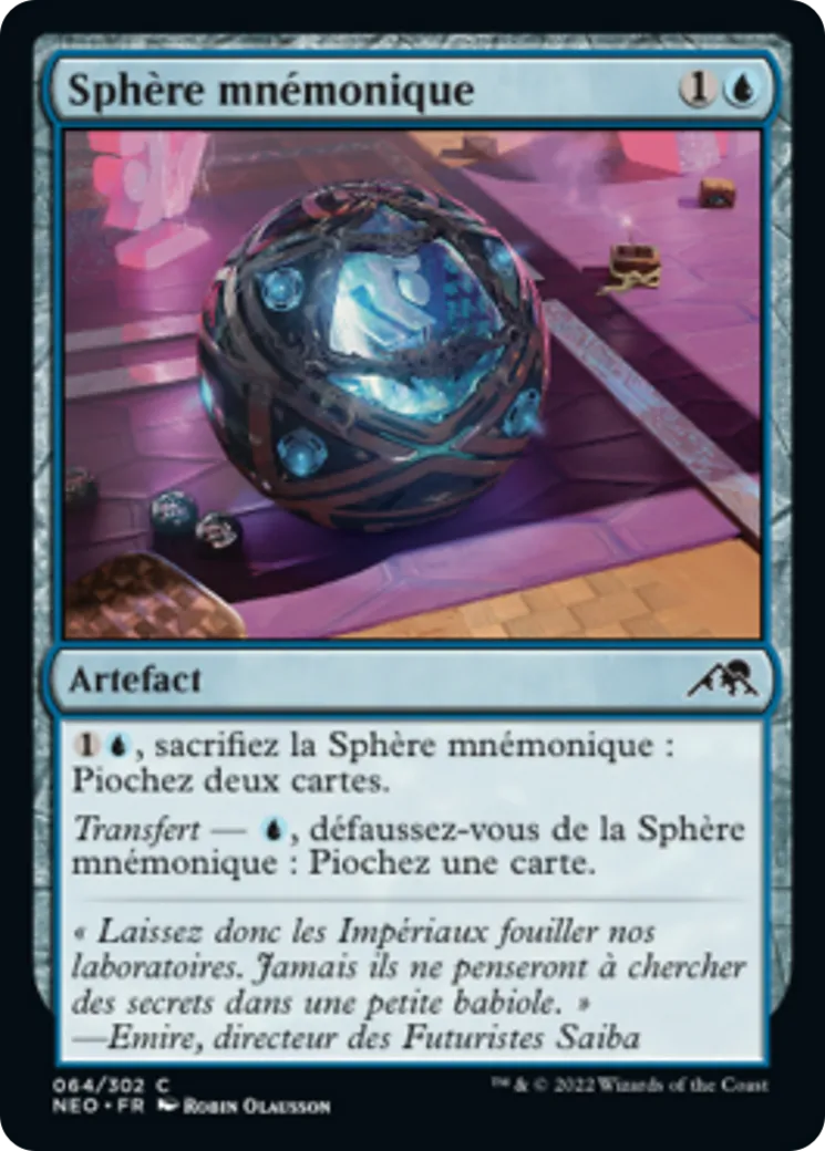 Sphère mnémonique — Kamigawa: Neon Dynasty — Magic: The Gathering