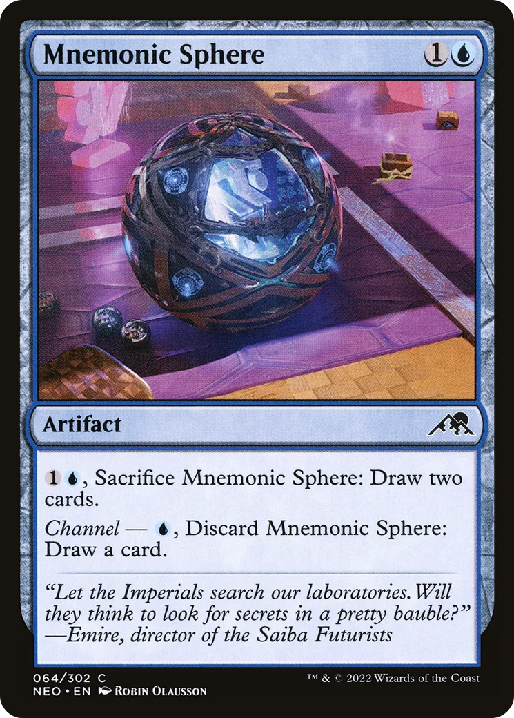 Mnemonic Sphere — Kamigawa: Neon Dynasty — Magic: The Gathering