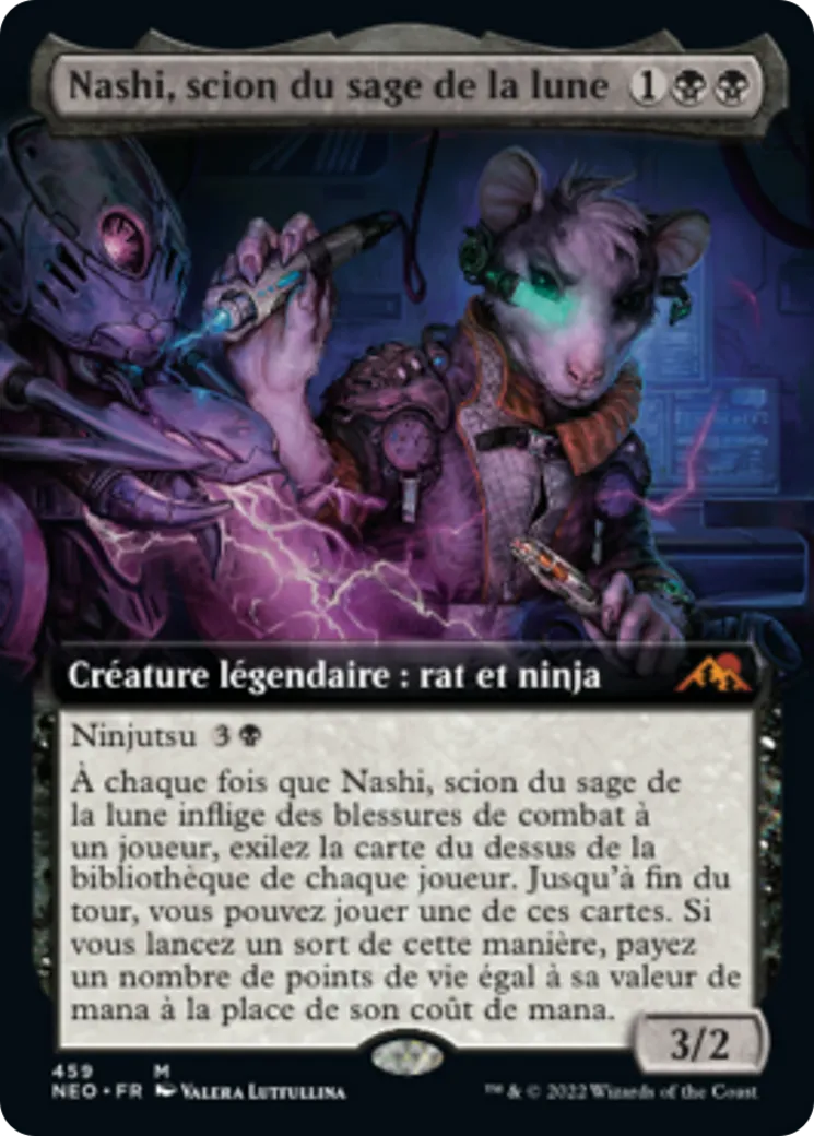 Nashi, scion du sage de la lune — Kamigawa: Neon Dynasty — Magic: The Gathering