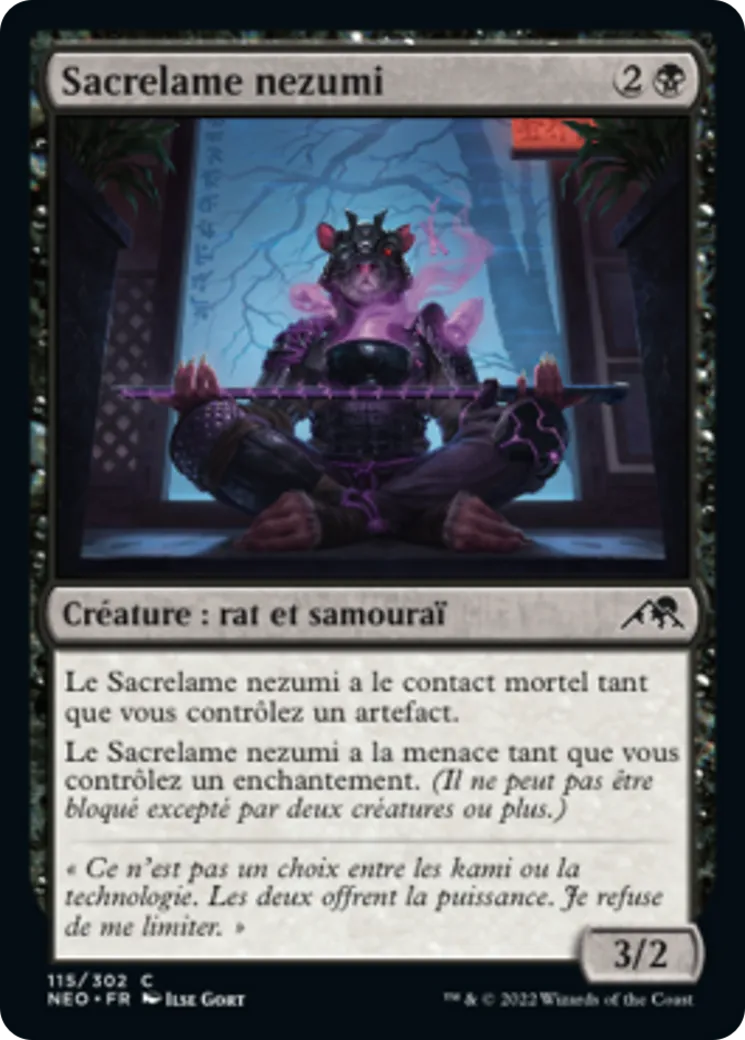 Sacrelame nezumi — Kamigawa: Neon Dynasty — Magic: The Gathering