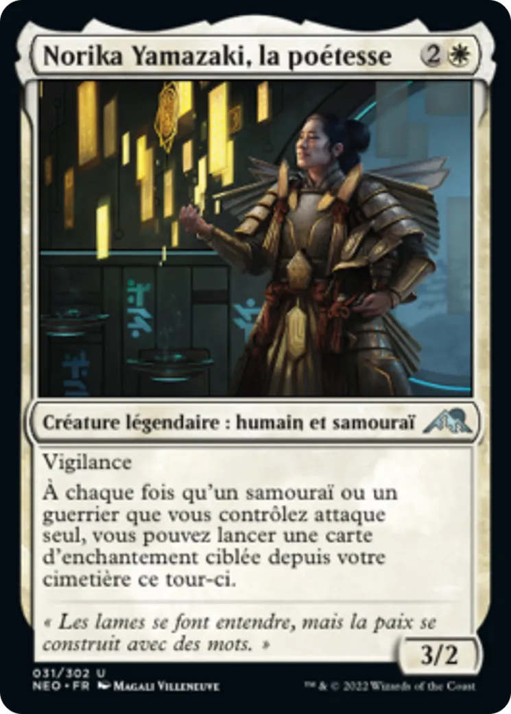 Norika Yamazaki, la poétesse — Kamigawa: Neon Dynasty — Magic: The Gathering