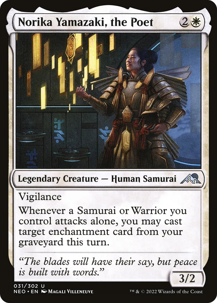Norika Yamazaki, la poétesse — Kamigawa: Neon Dynasty — Magic: The Gathering