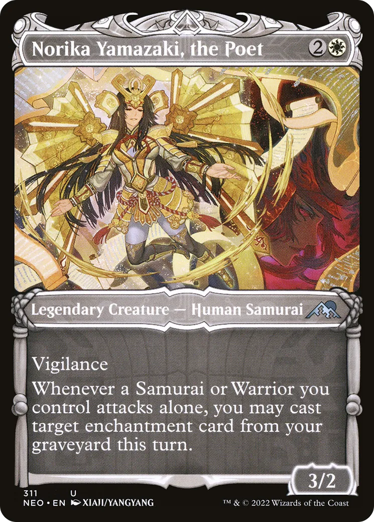 Norika Yamazaki, the Poet — Kamigawa: Neon Dynasty — Magic: The Gathering