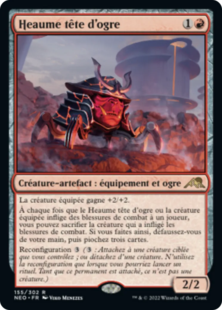 Heaume tête d'ogre — Kamigawa: Neon Dynasty — Magic: The Gathering