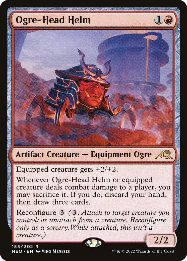 Heaume tête d'ogre — Kamigawa: Neon Dynasty — Magic: The Gathering