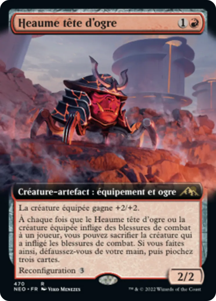 Heaume tête d'ogre — Kamigawa: Neon Dynasty — Magic: The Gathering