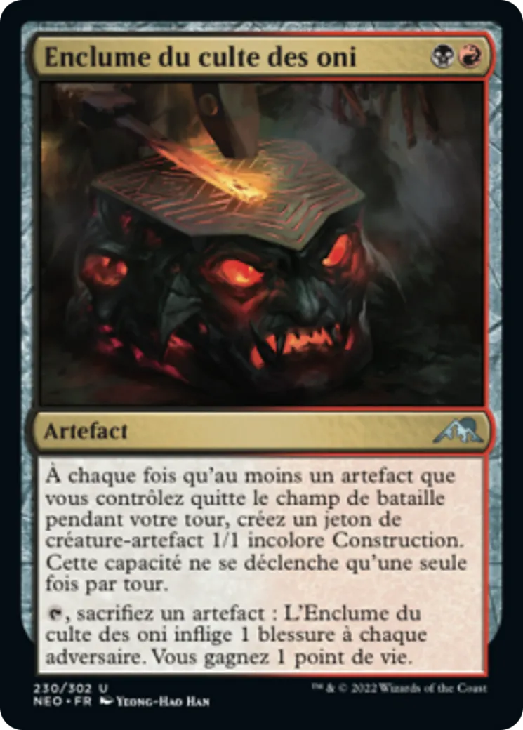 Enclume du culte des oni — Kamigawa: Neon Dynasty — Magic: The Gathering
