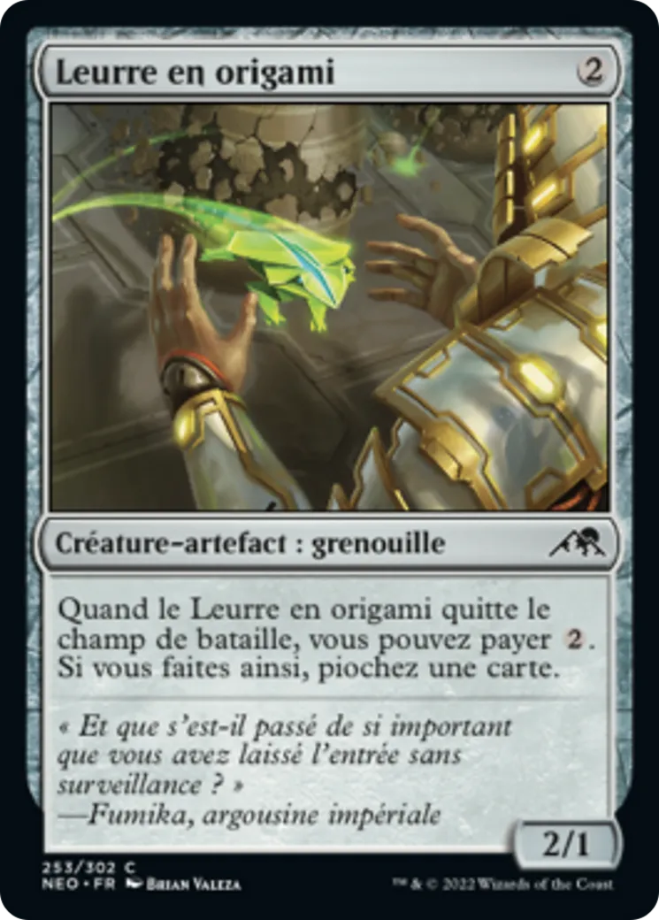 Leurre en origami — Kamigawa: Neon Dynasty — Magic: The Gathering