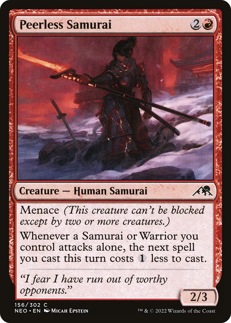 Samouraï sans égal — Kamigawa: Neon Dynasty — Magic: The Gathering