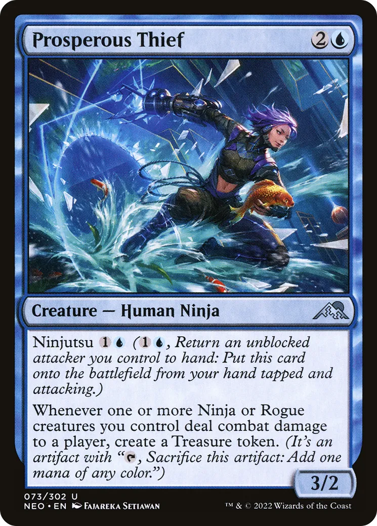 Voleuse prospère — Kamigawa: Neon Dynasty — Magic: The Gathering