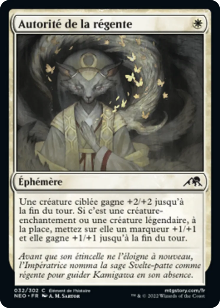Autorité de la régente — Kamigawa: Neon Dynasty — Magic: The Gathering