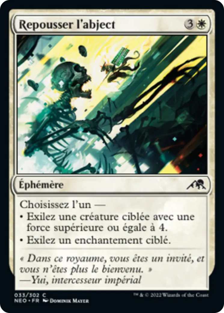 Repousser l'abject — Kamigawa: Neon Dynasty — Magic: The Gathering