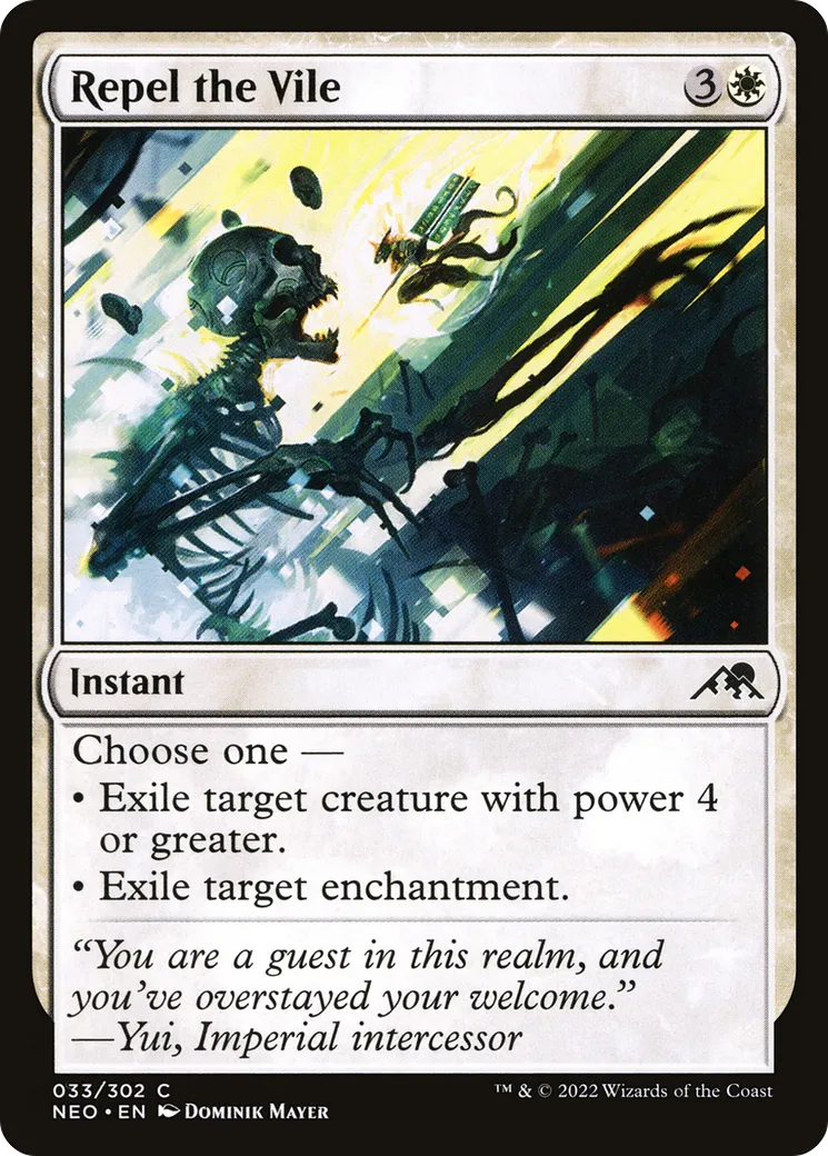 Repousser l'abject — Kamigawa: Neon Dynasty — Magic: The Gathering
