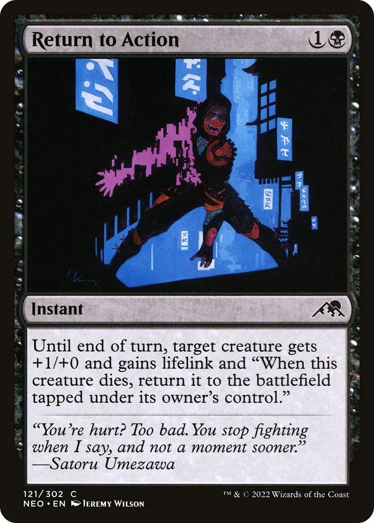 Retour à l'action — Kamigawa: Neon Dynasty — Magic: The Gathering