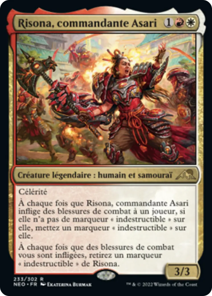 Risona, commandante Asari — Kamigawa: Neon Dynasty — Magic: The Gathering