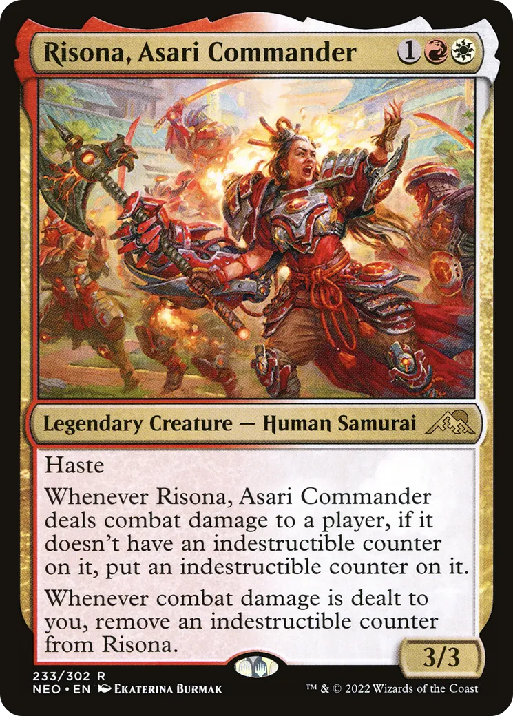 Risona, commandante Asari — Kamigawa: Neon Dynasty — Magic: The Gathering